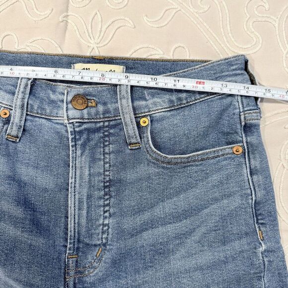 Madewell The Perfect Vintage Jean Size 26 High Rise Straight Raw Hem Denim Blue - Picture 11 of 12